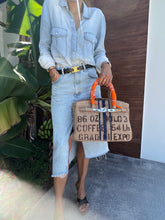 Load image into Gallery viewer, Brookie Coffee blue stripe